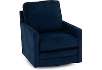 ashley furniture blue swivel chair   