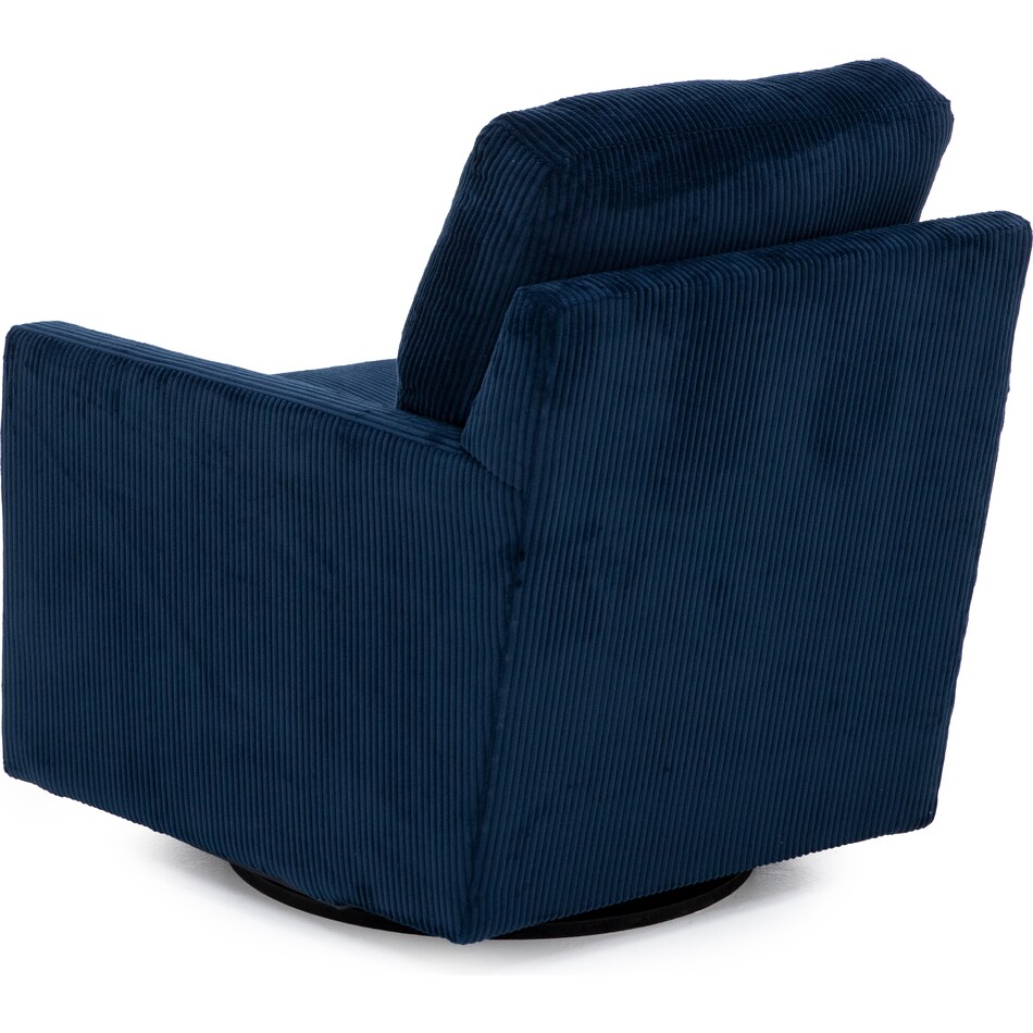 ashley furniture blue swivel chair   