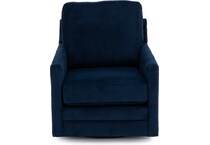 ashley furniture blue swivel chair   