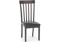 ashley furniture brown inch standard seat height side chair   