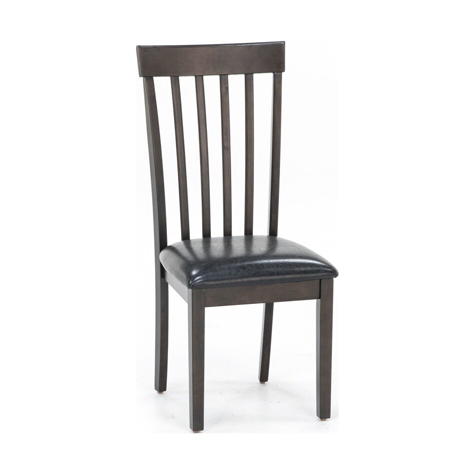 ashley furniture brown inch standard seat height side chair   