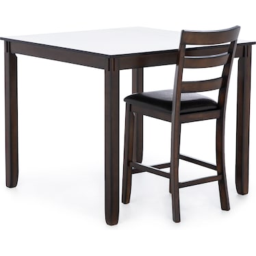 Colton 5-Pc. Counter Height Dining Set, Brown