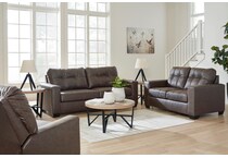 ashley furniture brown  to  inches   