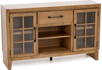 ashley furniture brown buffet server sideboard   