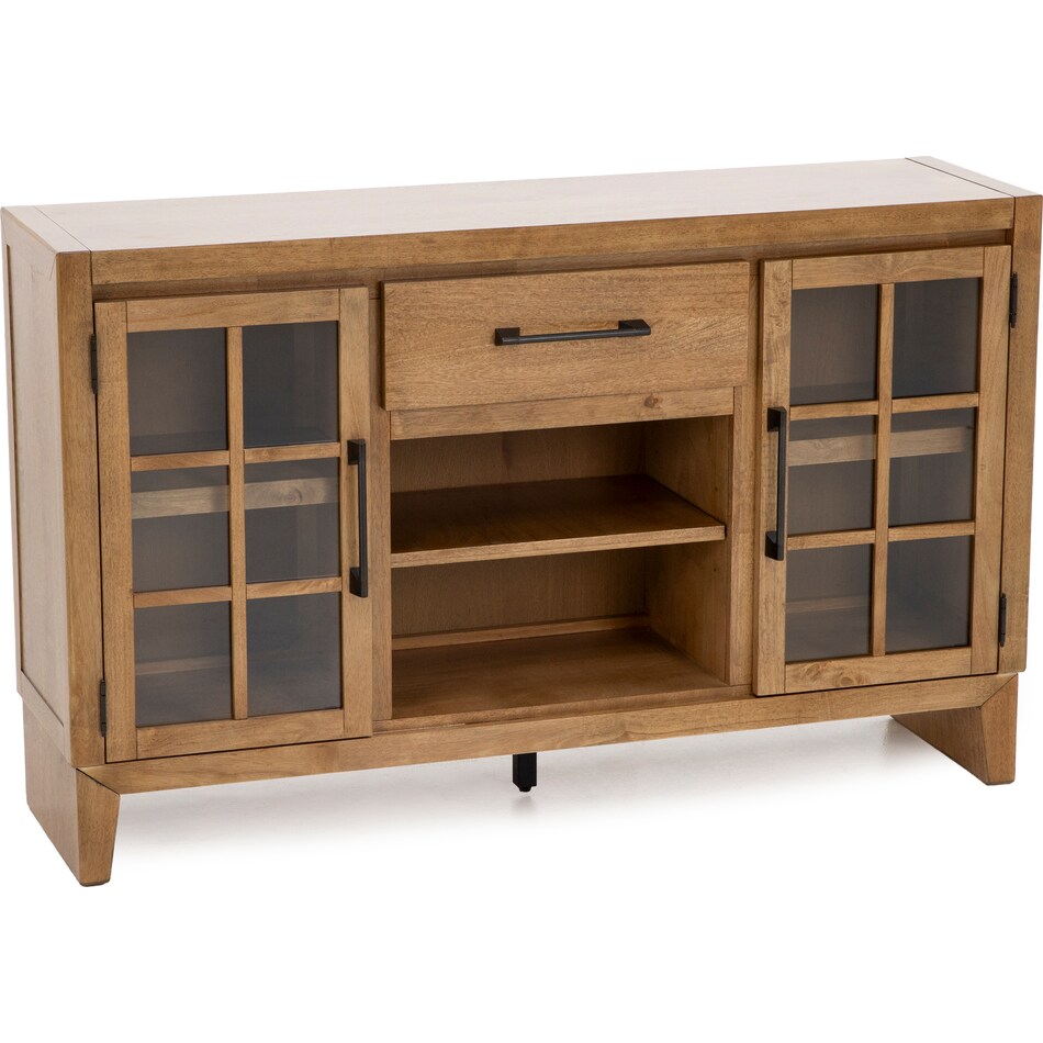 ashley furniture brown buffet server sideboard   