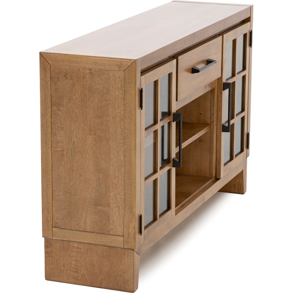 ashley furniture brown buffet server sideboard   