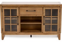 ashley furniture brown buffet server sideboard   