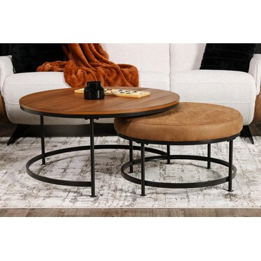 Caramel Nesting Cocktail Table
