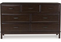 ashley furniture brown double   
