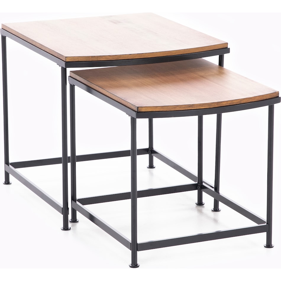 ashley furniture brown end table caram  