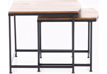 ashley furniture brown end table caram  