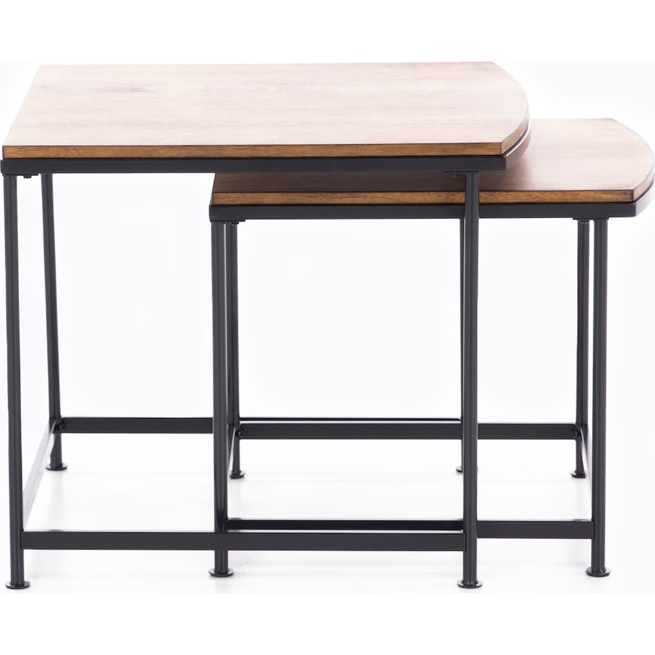 ashley furniture brown end table caram  