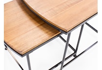 ashley furniture brown end table caram  