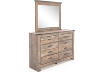 ashley furniture brown mirror   