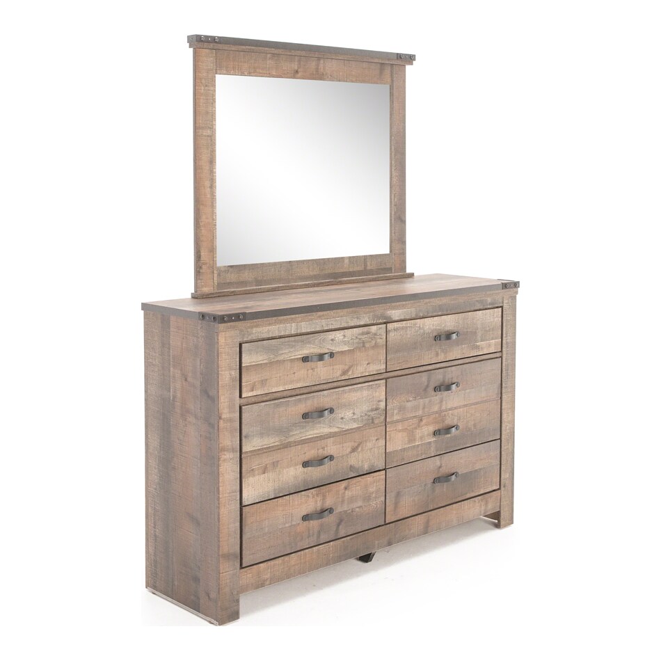 ashley furniture brown mirror   