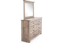 ashley furniture brown mirror   