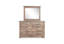ashley furniture brown mirror   