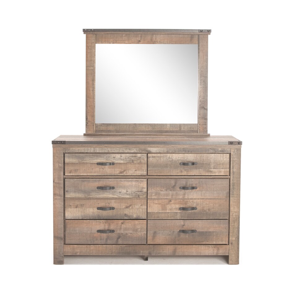 ashley furniture brown mirror   