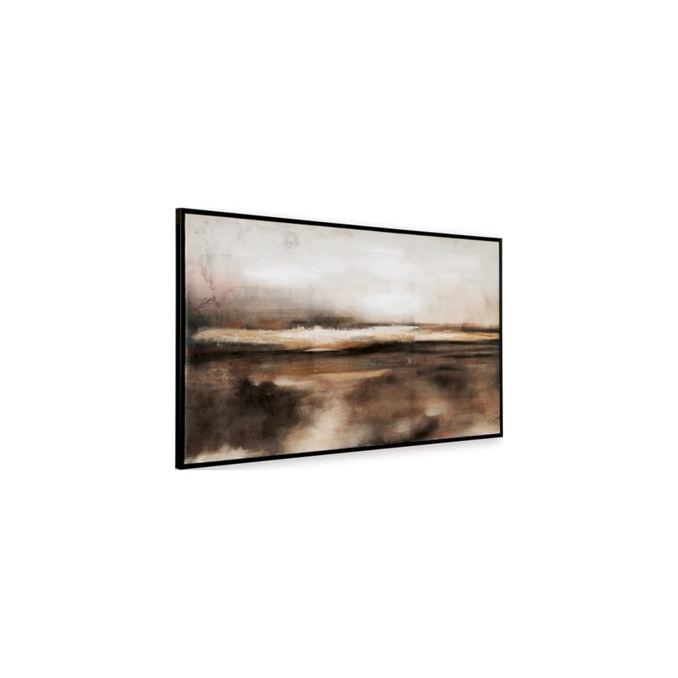 ashley furniture brown paintings   
