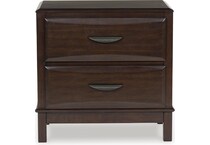 ashley furniture brown two drawer   