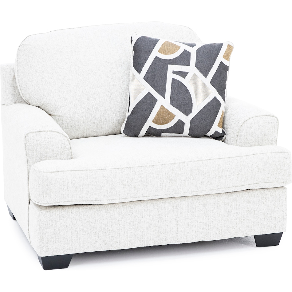 ashley furniture cream chair and a half z  