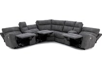 ashley furniture grey mtn fab sectional pkg  