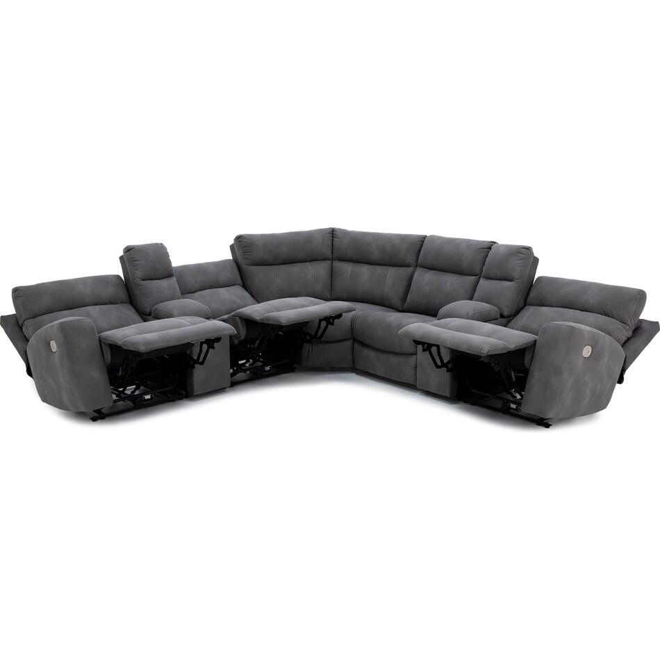 ashley furniture grey mtn fab sectional pkg  