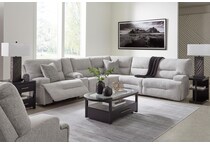 ashley furniture grey mtn fab sectional pkg  