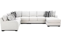 ashley furniture grey sta fab sectional pieces pkg  