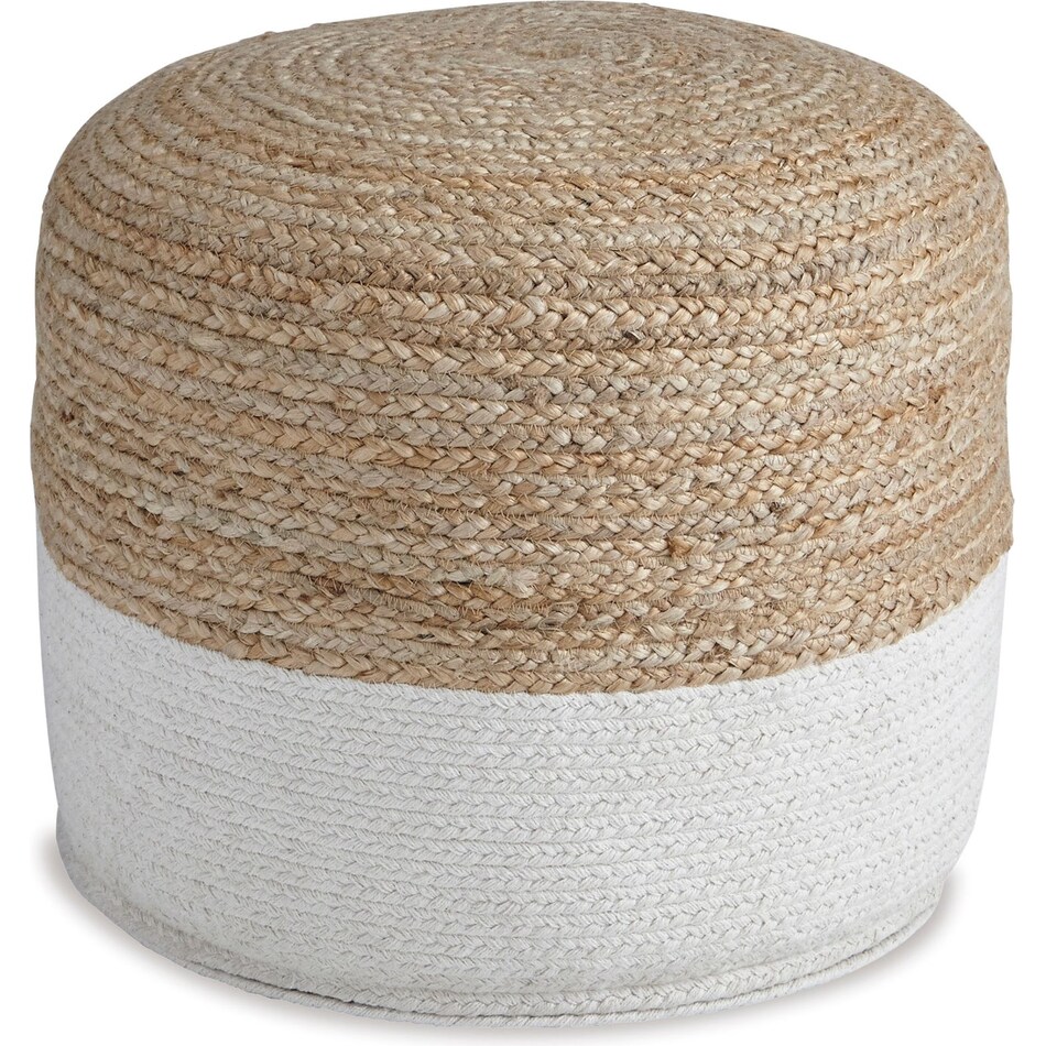 ashley furniture tan pouf   