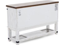 ashley furniture vintage white buffet server sideboard   