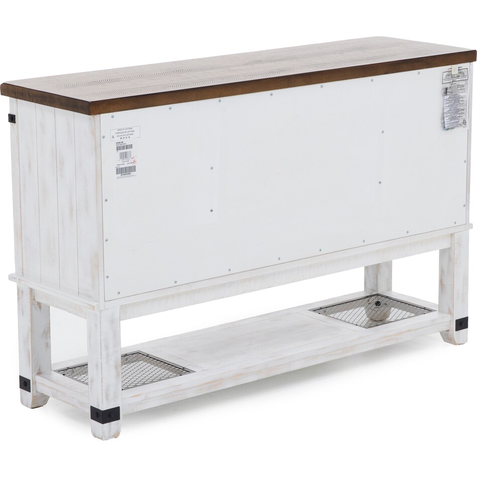 ashley furniture vintage white buffet server sideboard   