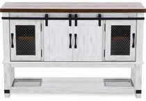 ashley furniture vintage white buffet server sideboard   