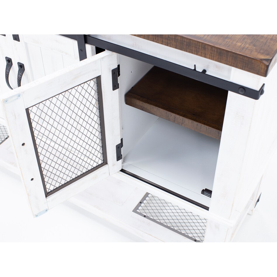 ashley furniture vintage white buffet server sideboard   