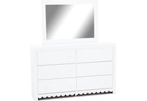 ashley furniture white mirror   