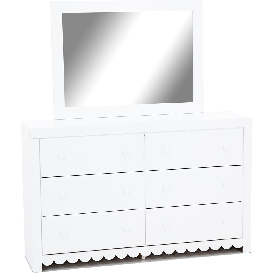 ashley furniture white mirror   
