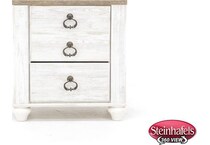 ashley furniture white single drawer  image   