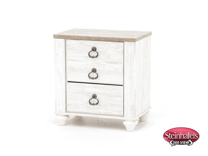 ashley furniture white single drawer  image   