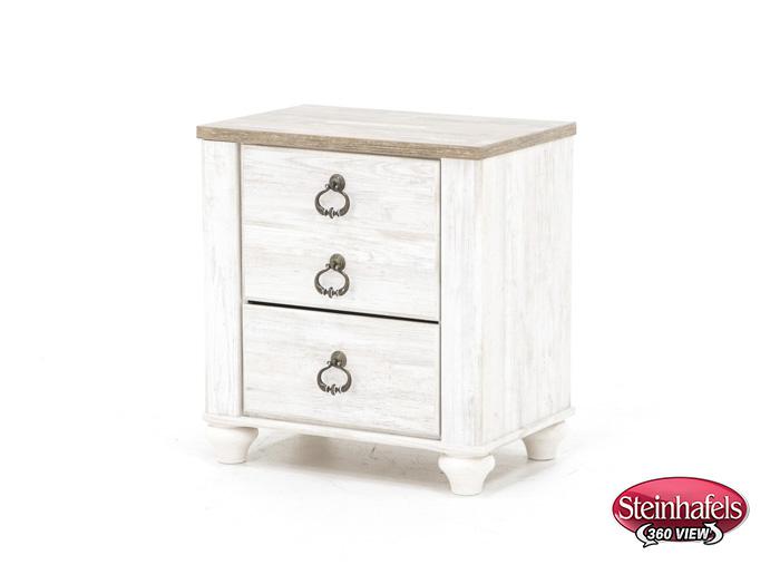 ashley furniture white single drawer  image   