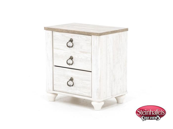 ashley furniture white single drawer  image   