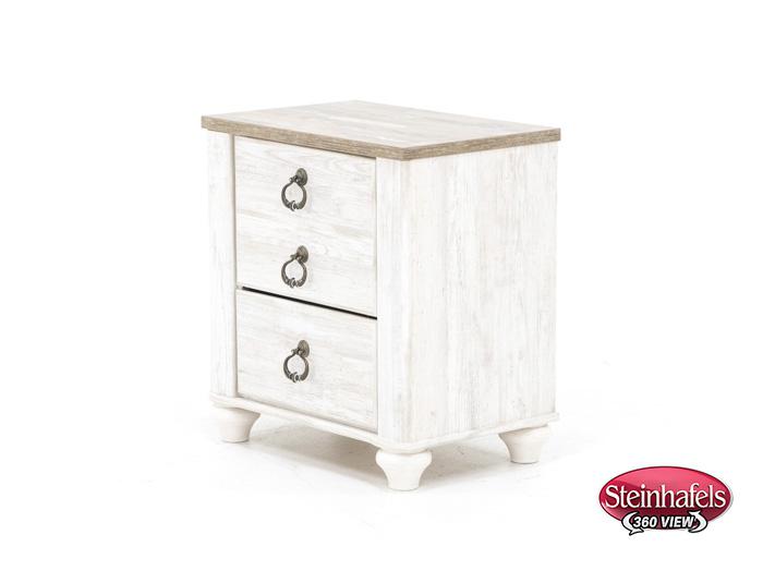 ashley furniture white single drawer  image   