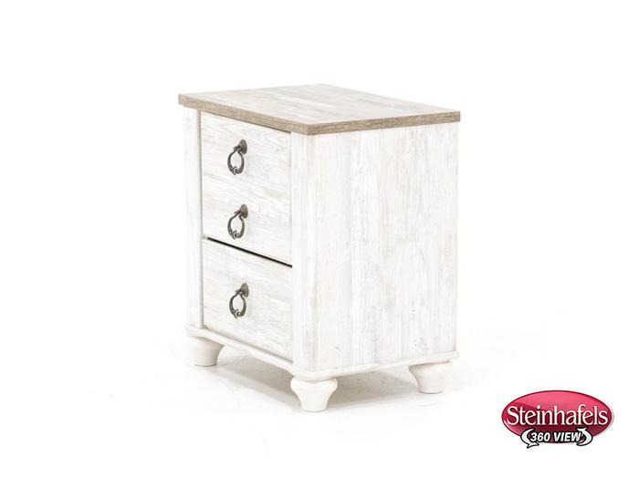 ashley furniture white single drawer  image   
