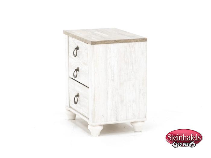 ashley furniture white single drawer  image   