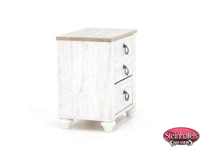 ashley furniture white single drawer  image   