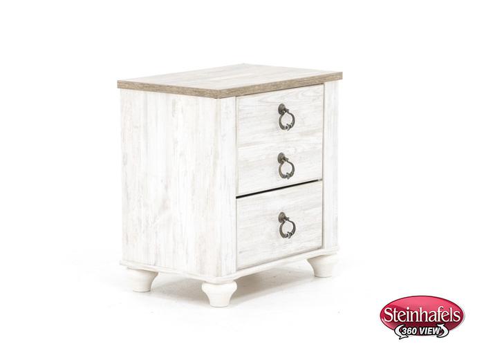 ashley furniture white single drawer  image   