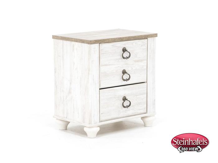 ashley furniture white single drawer  image   