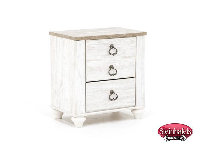 ashley furniture white single drawer  image   