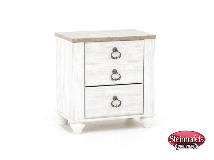 ashley furniture white single drawer  image   