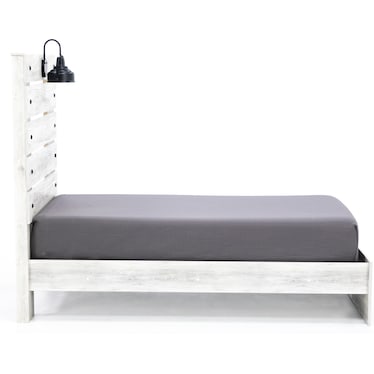 Dylan White Twin Panel Bed