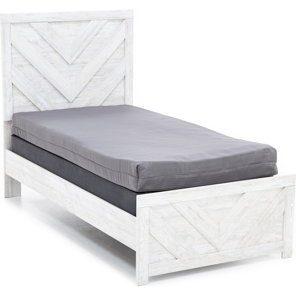 ashley furniture white twin bed package tpk  